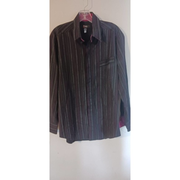 Bertrand Marois Long SLEEVE Button Up Shirt size G/L Made in‎ Canada - Picture 2 of 12